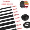 ELLANA Spiral Protector 1 Meter Spiral Wrapping Cable Sleeve 1mm to 50mm Black Nylon Expandable Wire Sleeving Insulated Braid Mesh Tube Wraps Cable(12mm Inside Diameter) view 2