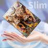 AIRWEE Case for Samsung Galaxy Tab A9+/ A9 Plus 11'', Adjustable Stand, PU Leather Cover with Auto Sleep/Wake, Two Highland Cows view 4