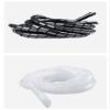 ELLANA Spiral Protector 1 Meter Computer Line Spiral Protection Sleeve Winding Pipe Wire Cable Manager 3mmm 4mm to 10mm Bundle Management Winding Wraps Cable(10mm Inside Diameter), Black view 3