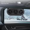 CHEOTIME Car Exhaust Fan, USB Powered 3 Fans Car Front/Rear Window Air Vent Exhaust Fan Car Radiator Vent with Ventilation Black Cooler Ventilation System view 4