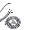 ELLANA spiral protector 2 Meter Spiral Wrap Cover Tube Diameter 10mm to 28mm Cable Organizer Wire Protection Pipe Winding Line Protector wraps cable(22mm Inside Diameter), Grey view 4