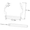 Aluminum Alloy Navigation Bracket, Motorcycle GPS Navigation Bracket Mounting Adapter Holder Front Bar Stand Mobile Phone GPS Holder Compatible with Ho&nda NC750X 2014-2015 NC700X 2012-2014(12mm) view 4
