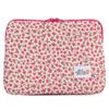 AZURAOKEY Cute Floral Laptop Sleeve Case Bag Kawaii Aesthetic Laptop Sleeve Protective Soft Pad Bag Aesthetic Computer Carrying Case Bag Zipper Cover Compatible with 11"" Notebook, 11 inch-Style C view 1