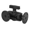 Fabater Double Socket Arm, 3.5 Aluminum Alloy Short Mount Holder, Compatible with Mounts C Size 1.5 Ball Component and Motorcycle Phone Mount Holder with 2 Ball Mount view 3