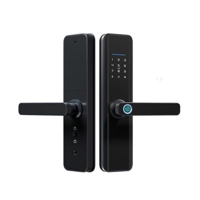 Compatible with Graffiti WiFi Fingerprint Digital Biometric NFC Cerradura Password Inteligente Fechadura Eletronica Smart Door Lock (Color : X7ty-180)