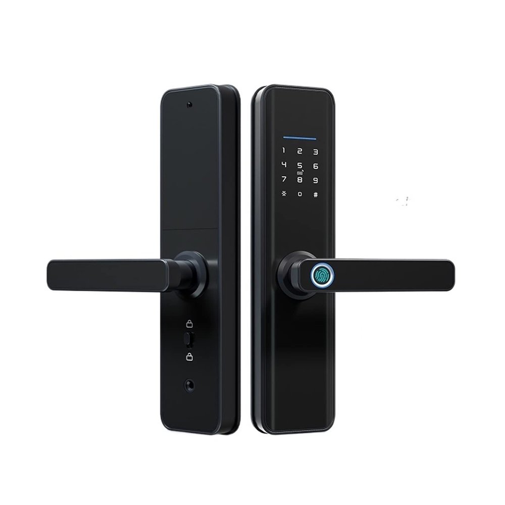 Compatible with Graffiti WiFi Fingerprint Digital Biometric NFC Cerradura Password Inteligente Fechadura Eletronica Smart Door Lock (Color : X7ty-180)