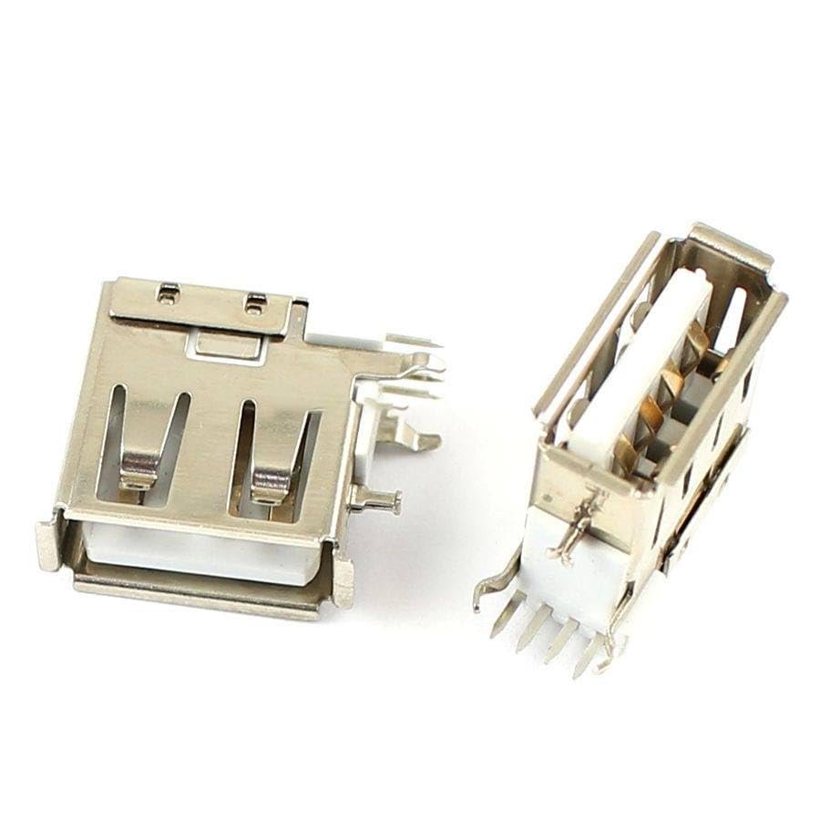 20 Pcs USB Type-A 4 Pin Female Socket Connector for PC