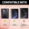 BFSEROBJ Galaxy Tab S9 FE Case Galaxy Tab S9 Case 2023 with 360 Rotating Degree Stand PU Leather Protective Cover with Detachable Wireless Keyboard and Pen Holder - Butterflies Moon view 2