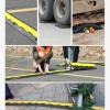 RENLXFI Outdoor Extension Cord Ramp 2 Channel, Driveway Rubber Traffic Speed Bumps Cable Protector with Bolts, Garage/Gyms Floor Cables Management, 10ton Load(90x58x8.8cm/35.4x22.8x3.5in) view 3
