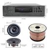 Home Theater System Kit, 6-Channel 6000 Watts Amplifier with 5.25" 8 Qty of 175 W Each in-Wall in-Ceiling Frameless Speakers & 16 Gauge 500 ft. Speaker Wire Surround Sound System by Vaiyer view 2