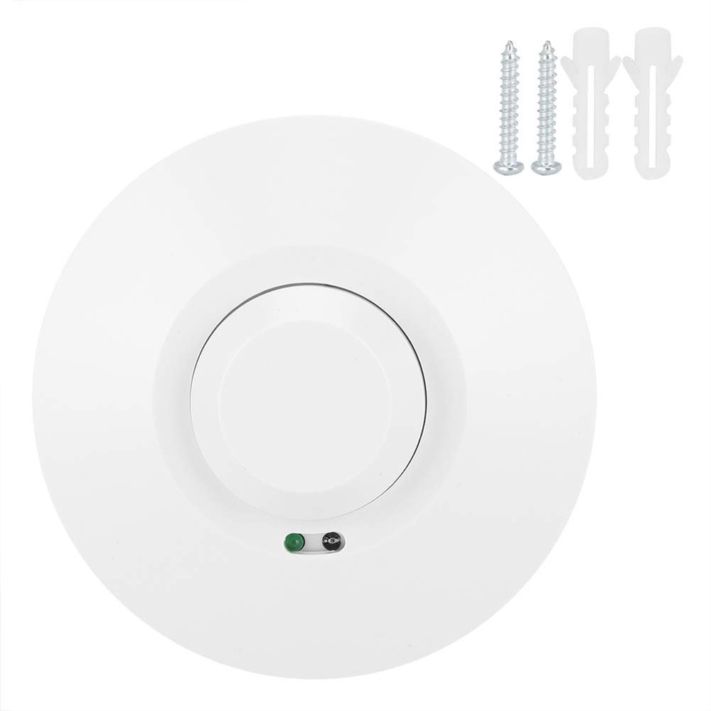 Lybunair DC 12-24V Ceiling Motion Detector Light Switch, 360 Microwave Sensor for Enhanced Accuracy, Automatically Identifies Lighting Needs for Indoor Use in Homes, Hotels