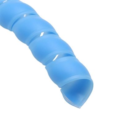 ELLANA spiral protector Flexible Cable Sleeve 8mm 10mm 12mm Spiral Pipe Wrap Winding Line Protection Cable Organizer Wire Cover Tube Protector wraps cable(Blue,ID 8mm 2 Meters)