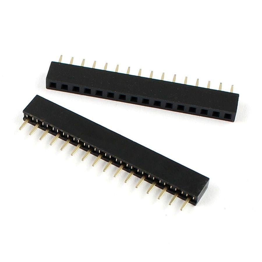 DirectNine Basics 20Pcs 2mm 2.0mm Pitch 1x16 Pin 16 Pin Single Row Straight Female Header Strip