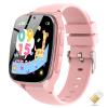 4G Kids Smart Watch Smartwatch for Kids with Call SOS Music Camera Video Alarm Pedometer Calculator Stopwatch Educational Games, Smart Watch Phone with SIM Card for Boys Girls Ages 4-12(Pink) view 1