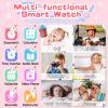 4G Kids Smart Watch Smartwatch for Kids with Call SOS Music Camera Video Alarm Pedometer Calculator Stopwatch Educational Games, Smart Watch Phone with SIM Card for Boys Girls Ages 4-12(Pink) view 3