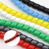 ELLANA spiral protector Spiral Cable Protector 8mm 40mm Spiral Wrap Winding Line Organizer Flexible Cable Wire Cover Pipe Cable Sleeve Tube wraps cable(Green,ID 16mm 10 Meters) view 2