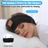2-Pack Sleeping Headphones Wireless Bluetooth 5.4, Headband Headphones with Ultra-Thin Speakers, Bluetooth Headband for Side Sleepers, Running, Workout, Insomniac, Travel, MeditationBlack&Grey view 2