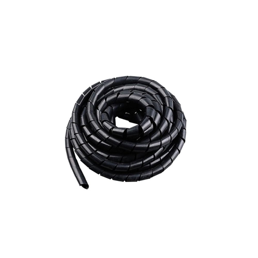 Spiral Protector Spiral Winding Cable Organizer Sheath for Electric Cables Pipe Cover Sleeve 3mm to 10mm Plastic Tape Management Protector Wraps Cable(8MM 3Meter-Black)