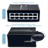 Atroodac 12 Ports Gigabit Mini Ethernet Switch Unmanaged Energy Efficient Network Switch Traffic Optimization Ethernet Splitter IP40 Sturdy Metal Wall-Mount 20Gbps Backplane Bandwidth view 3