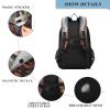 ALAZA Horses in Flowers Field School Backpacks Travel Laptop Bag Kids Bookbag for Girls Boys Teens Women Men view 3