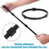 100 PCS 8-Inch Cable Ties, Reusable Cable Management, Under Desk Cord Organizer, Cable Clips and Cord Wrap, Black view 4