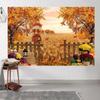 15x10ft Fall Backdrop Autumn Pumpkins Maple Leaves Tree Farmland Photography Background Fall Harvest Pumpkin Thanksgiving Party Banner Decorations Supplies Photo Booth Props view 4