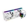 Thermalright Frozen Infinity 240 White Liquid CPU Cooler,Double PWM Fans with 2000RPM,Desktop CPU Aio Cooler,for AM4/AM5&Intel LGA1150/1151/1200/2011/1700/1851,Infinity Mirror PC CPU Water Cooler view 1