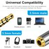 2.5mm Male to 3.5mm Female Headphone Adapter (Converts your 3.5mm earphone jack into 2.5mm earphone jack) 4 Pole 2.5mm to 3.5mm Plug Jack Audio Adapter 24K Gold Plated -Stereo or Mono-2 Packs view 3