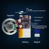 Voice Module,MP3 Music Sound Chips, 16MB Sound Module for Crafts, Christmas, New Year Greeting Cards, Box with Speaker Lithium Battery Powered and USB Cable. (JR-JX7004-Magnet Sound Module) view 2