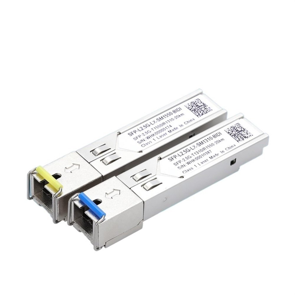 NICGQMQR SFP Repeater Optical Module 2.5/3.125G 1310/1550 10/15/20KMSFP Single Mode Single and Dual Fiber(2.5G Single Fiber 20KM SC Pair)