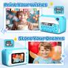 Kids Camera Instant Print, Dinosaur Instant Print Camera for Kids with 1080P Video, 32GB SD Card, 240 Photos, Christmas Birthday Gifts for Boys Girls Ages 3-12 (Blue) view 2