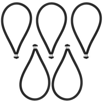 ibasenice 5pcs Elastic Bungee Cords for Outdoor Use Tie Down Straps for Tents Tarps and Cargo Thick and Tear-Resistant Fixing Cords for Camping and Trampolines
