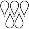 ibasenice 5pcs Elastic Bungee Cords for Outdoor Use Tie Down Straps for Tents Tarps and Cargo Thick and Tear-Resistant Fixing Cords for Camping and Trampolines view 1