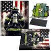 BFDHGQZC Keyboard Case for Samsung Galaxy Tab S9 Plus 12.4 Inch 2023 Model (SM-X810/X816B/X818U) with Pen Holder and Keyboard,360 Degree Rotating Stand Protective Cover,Fire-Fighter view 1