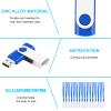 EASTBULL 200 Packs of 2GB Bulk Flash Drives, USB Flash Drives Pack 2GB USB Drives Bulk Swivel USB2.0 Thumb Drives Bulk with Strings (200Packs, Blue) view 4