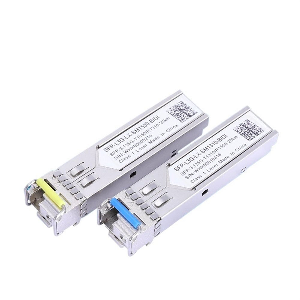 NICGQMQR SFP Repeater Optical Module 2.5/3.125G 1310/1550 10/15/20KMSFP Single Mode Single and Dual Fiber(3.125G Single Fiber 20KM LC Pair)