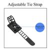 100Pcs Adjustable Adhesive Cable Management Clips, Mini Wire Cord Clamp for Cable Management Nylon Zip Ties Cord Holders Cable Organizers White view 3