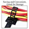 100Pcs Adjustable Adhesive Cable Management Clips, Mini Wire Cord Clamp for Cable Management Nylon Zip Ties Cord Holders Cable Organizers White view 4