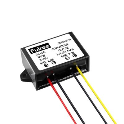 12V 24V (8-40V) to 12V 1A 2A 3A DC-DC Automatic Boost Voltage Regulator Stabilized 12Vdc Stabilizer Regulated Power Supply(8-40V to 12V 3A)