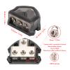 3 Way Power Distribution Block 1x 0/4GA IN 3x 0/4GA OUT Power Distribution Ground Distributor Block for Car Boat RV Audio Amplifier view 3