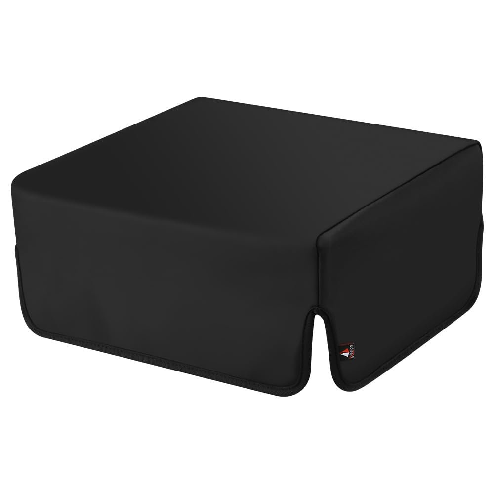 DirectNine Basics Turntable Dust Cover, Retro Stero Record Player Case, DJ CD Digital Turntable Dust Cover, Black