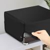 DirectNine Basics Turntable Dust Cover, Retro Stero Record Player Case, DJ CD Digital Turntable Dust Cover, Black view 4