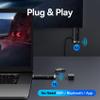 VENTION 2025 Upgraded Wireless HDMI Dongle Transmitter and Receiver 2.4/5GHz 4K Decording, 131FT /40M, Bluetooth Adapter, Wireless Extender Connection with Sender with Miracast 1080P,Black view 2