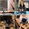 DEGDFSGR Keyboard Case for Samsung Galaxy Tab A7 Lite 8.7 Inch 2021 Model (SM-T220/T225/T227), Magnetic Closure Detachable Bluetooth Keyboard for Samsung Galaxy A7 Lite Case, Hummingbird in Skull view 2