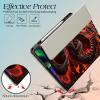 BFDHGQZC Keyboard Case for Samsung Galaxy Tab S9 FE 10.9 Inch 2023(X510/X516/X518) with Pen Holder,360 Degree Rotating Stand Protective Cover,Red Dragon view 3
