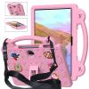 AKABEILA Compatible with Honor Pad 9 2023 12.1 inch Tablet Case, Kids Friendly Universal Lightweight Shockproof Protective Case with Shoulder Strap & Stand Handle & Pen Tray Pink view 1