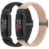 Puhuite Elastic Braided Watch Band Compatible with Fitbit Inspire 3/Inspire 2/Inspire/Inspire HR/Fitbit ace 3/Ace 2, Adjustable Stretchy Strap Sport Nylon Loop Replacement Wristband for Fitbit Inspire view 1