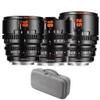 7artisans 10mm 16mm 25mm T2.1 Cine Lens Kit for Canon RF Mount APS-C 260 Ultra Long Focus Large Aperture Prime Mirrorless Camera Lens for Portraiture/Street Photography/Humanistic view 1