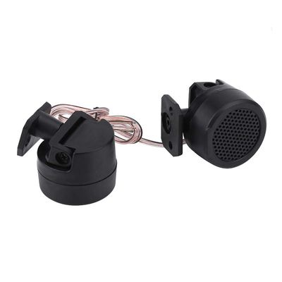 500W 12V Car Round Super Power Speaker Tweeter Audio System Compact Size Black 2Pcs
