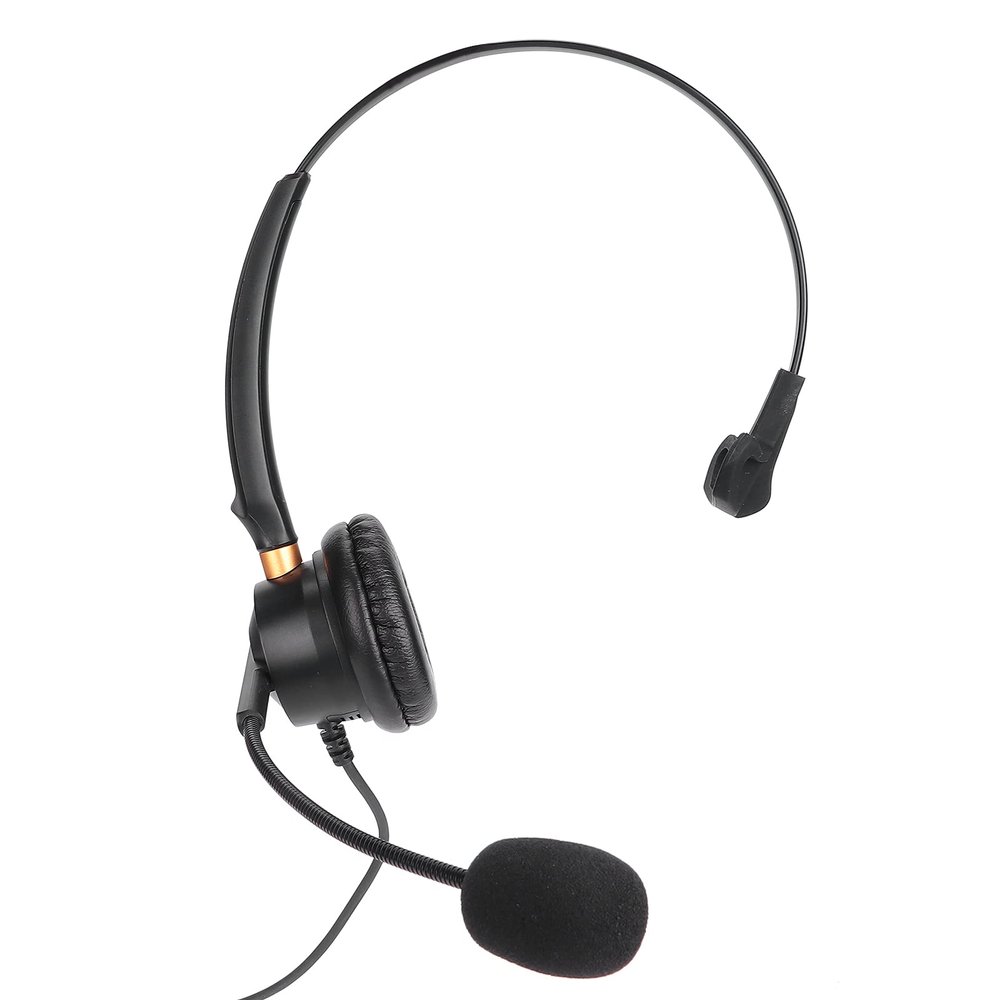 Gsycle Telephone Headset, Call Center Headset Mono Telephone Headset Call Center Office Headphone Jack Phone Headset with Microphone